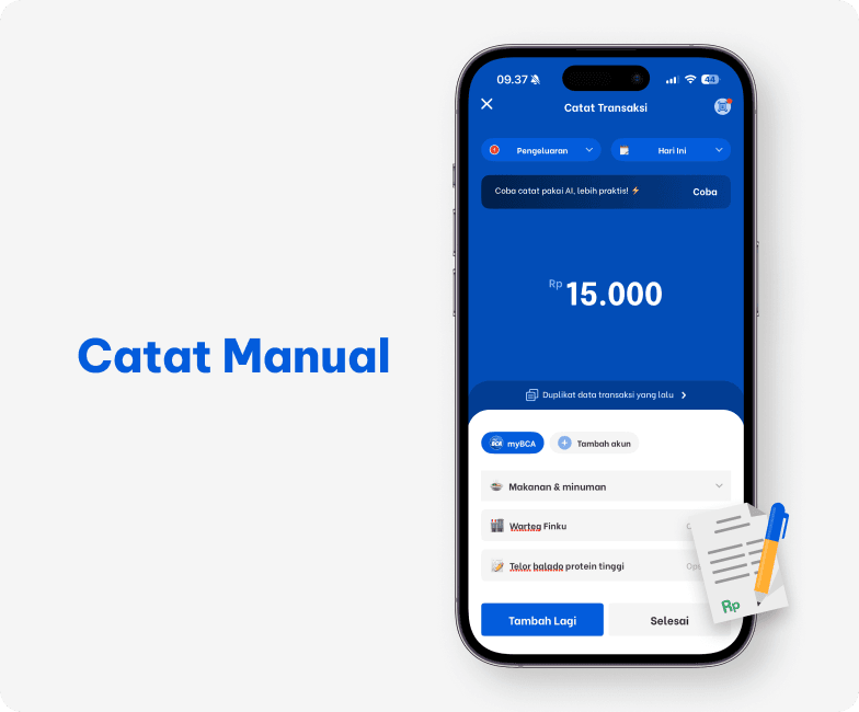 Catat Keuangan Lebih Detail dengan Fitur Transaksi Manual Finku